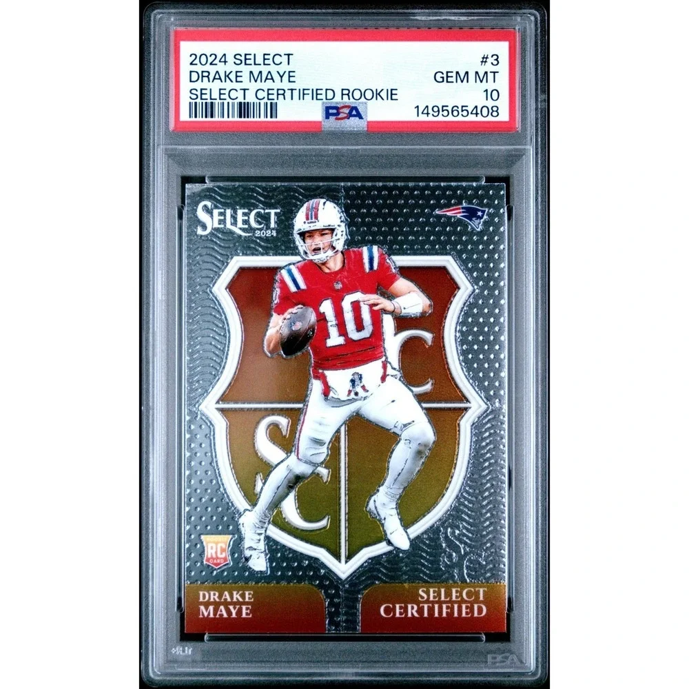 2024 Panini Select Drake Maye Certified Rookie #3 PSA 10 RC